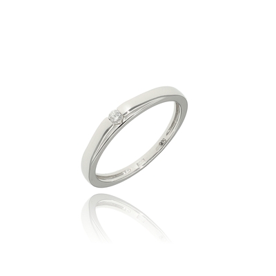 Fehér arany gyűrű 52-es méret (B49135)